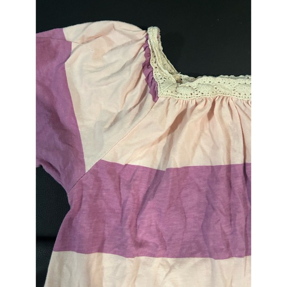 Jelly the Pug Tiered Ruffle Girl Dress Pink Purple Size 8 Cottage Twirl Spring - Picture 4 of 6